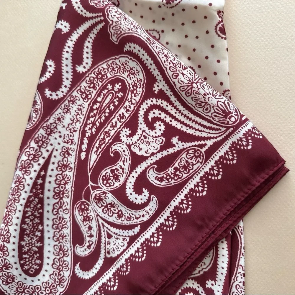 Red Paisley scarf P97